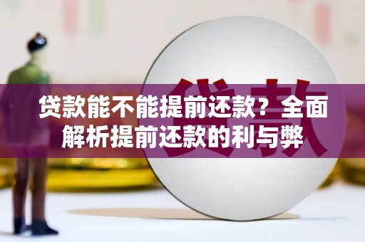 福鼎贷款能不能提前还款？全面解析提前还款的利与弊
