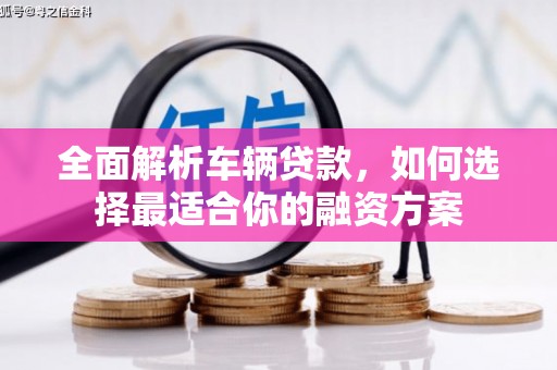 福鼎全面解析车辆贷款，如何选择最适合你的融资方案