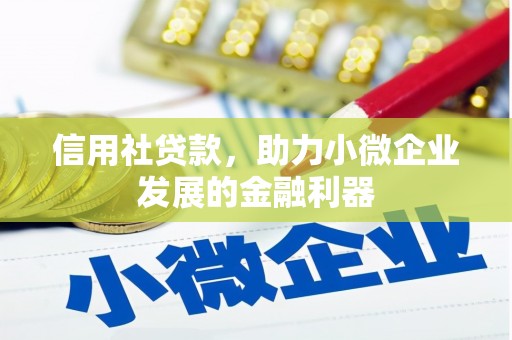 福鼎信用社贷款，助力小微企业发展的金融利器