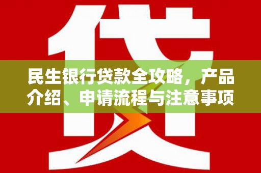 福鼎民生银行贷款全攻略，产品介绍、申请流程与注意事项